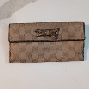 Gucci Monogram Princy Continental Wallet